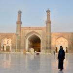 Sunrise inside the Friday Mosque, Herat.