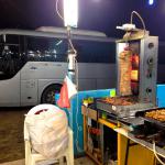 Shawarma stand along the roadside for dinner!