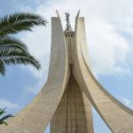 Martyrs' Monument which dominates the skyline South of Algiers centre. It opened in 1982 on the 20th anniversary of Algeria's independence. 