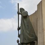 Martyr's Monument statue. Strangely, reminds me of many of North Korea's sites!