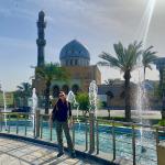 17th of Ramadan Mosque just off Firdos Square. It was the location of the large statue of Saddam that was toppled in 2003.