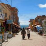 Main street in Copacabana.