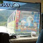 Passing the "Sin Rivals" bus.