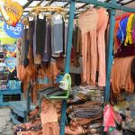 Goods for sale on the street in La Paz.