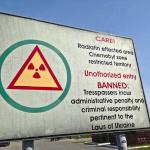 Arriving at the exclusion zone, 84 miles North of Kiev. There is serious security.