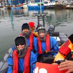 On the way to Oqaatsut to sea kayak.