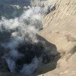 Mt. Bromo smoking.