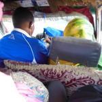 The most hellish ride I've ever taken!  Those are my legs smashed into the seat in the lower right corner.  It took 20+ hours to go 150 miles from Djibouti City to Hargeisa, Somalia!