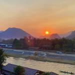 View from my room in Vang Vieng.