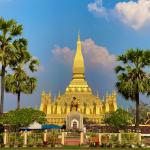 Pha That Luang Temple, Vientiane. 