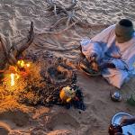 Making bread in the sand