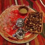 Tea and dates after lunch
