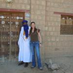 Beautiful door in Timbuktu along with my guide.
