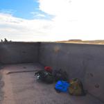 Our empty car, except for the remnants of iron-ore!