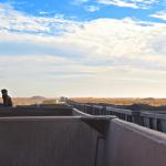 Meeting the full iron-ore train in the opposite direction.