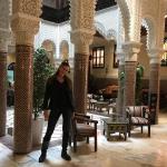 The lobby of our riad in Meknes. 
