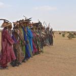 Arriving at the Gerewol festival in the bush, about an hour outside of Abalak.
