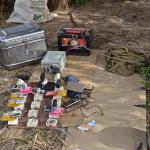 How do bushmen recharge their cell? Simply lay out a solar panel and plug in!