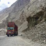 Pimped out trucks on the Karakoram Highway. They are a source of national pride!