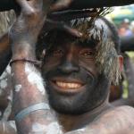Tribes come down from the Highlands in their traditional dress for the Goroka show every year.  