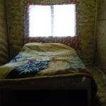 My room at Wari Lodge.  It's made of bush materials. 