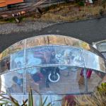 View from above the pods.