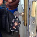 Look who I found dangling from a keychain at the DRC's Immigration Office.