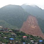 The tragic mudslide which occurred outside of Freetown on August 14th this year. Death toll 499 official figures, estimated 1,050. 