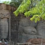 Standing and reclining Buddhas at Gal Vihara, Polonnaruwa.