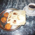 Grat breakfast.  Doesn't look like much, but it was delicious!