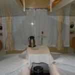 My cabin on the train from Beijing to Lhasa.