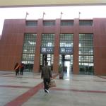 Arriving into Lhasas huge train station.