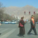 Mix of characters on the street.