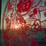 2012 is the year of the Dragon on the Chinese calendar.  This was a decal on the window of the restaurant car.