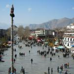 Overlooking the old town of Lhasa.