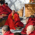Monks chanting.