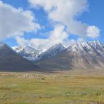 View from my tent, near the Kyrgyz's yurt. The evenings were one degree above freezing. The altitude sickness made sleeping impossible!