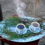 Coffee is served.