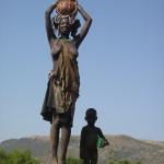 Mursi tribe woman and child.