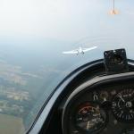 Just released from the tow plane.