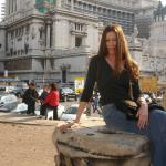 In front of the Altare della Patria (aka the wedding cake) Rome.