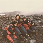 Snowmobiling on glaciers in Iceland.