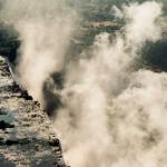 Victoria Falls as seen from the ultra light.