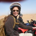 Quad biking in the dunes.