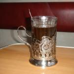 A cup of Joe on the train.  