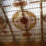 The ceiling of the beautiful restaurant in the Hotel Metropole, Moscow.