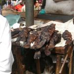 Fish for sale in Owino market.