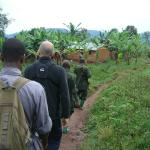 As we begin our trek.