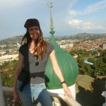 On top of a Mosque in Kampala.