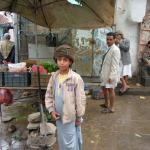 Typical street in Sana'a.